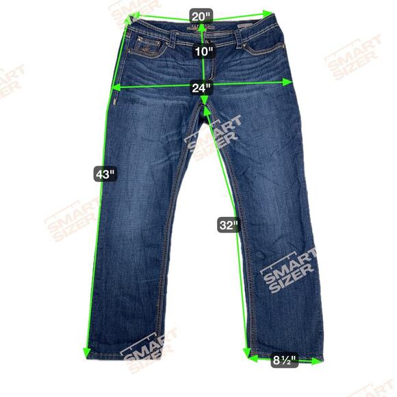 Seven7 x Melissa McCarthy Straight Leg Medium Wash Mid Rise Jeans Size 20 - Picture 5 of 13